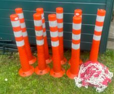 Safety Bollards with Chain