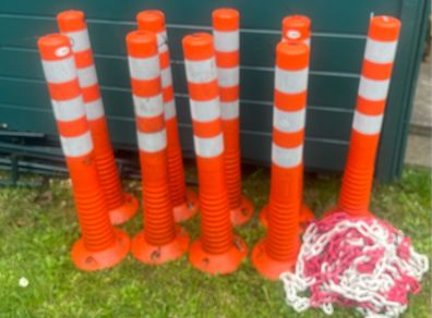 Safety Bollards with Chain
