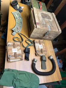 Collection o military items