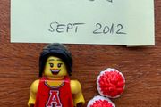 Lego minifigure Red Cheerleader - Series 8 (2012)