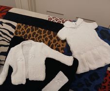 Newborn handknit outfit