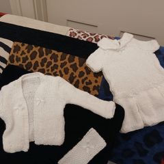 Newborn handknit outfit