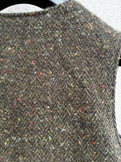 Eddie Doherty hand woven tweed vest