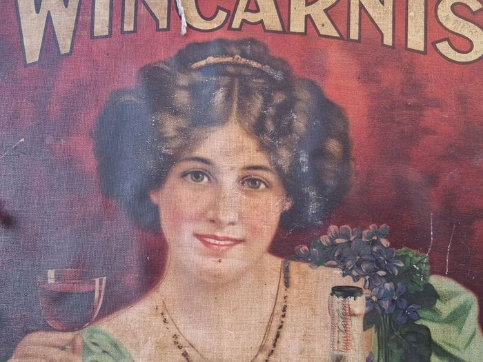 Original Wincarnis Art Nouveau Cardboard Sign