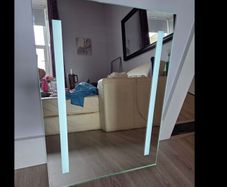 Battery operated led mirror