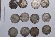 12 x Silver.925 UK 3 D pieces