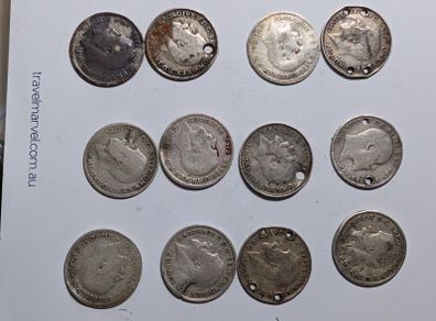 12 x Silver.925 UK 3 D pieces