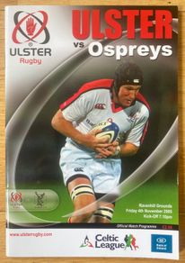 2005 Ulster v Ospreys - Celtic League Programme