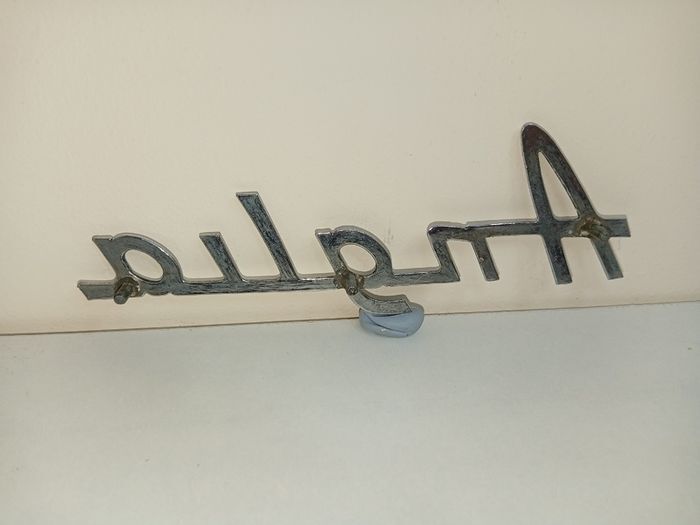 Classic Original Metal Ford Anglia Script Boot Badge With 3 Pins