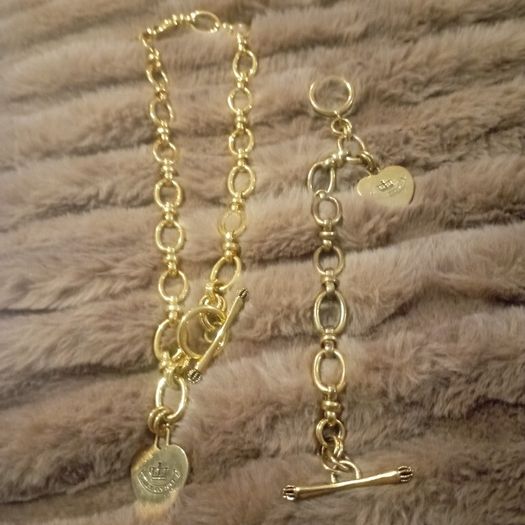 Vintage juicy couture necklace bracelet