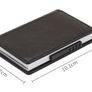 PU Leather Aluminum Holder Pocket ID Card RFID Blocking Mini Magic Wallet Automatic Credit Card Coin Purse Image 4