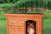 Natura Flat Roof Dog Kennel Brown  S M 85 x 58 x 60 cm (FREE POSTAGE)