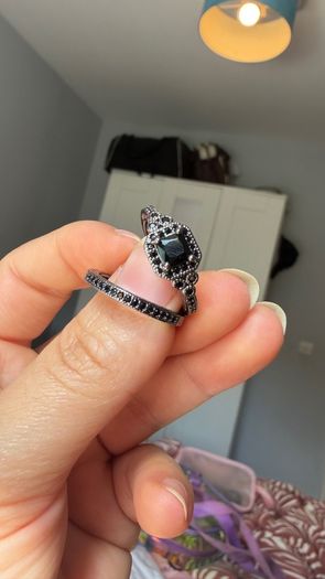 Black stones Rings