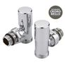 2 x valves for towel radiators - Chrome Image 2
