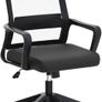 Adjustable office chair, ergonomic mesh swivel seat, with lumbar support, height adjustment, 360 degree rotation, and tilt function, mesh backrest for home office(Black) Image 9