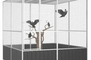 Bird Cage Anthracite 213.5x217.5x211.5 cm Galvanised Steel