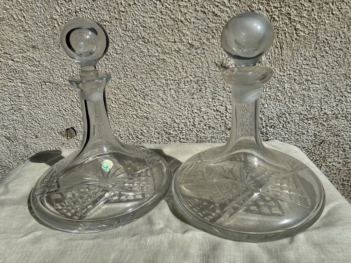 Pair of Crystal Decanters