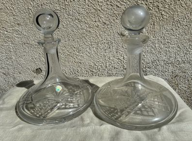 Pair of Crystal Decanters