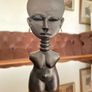 Vintage Petite Akan Akuaba Fertility Doll Ghana African Tribal Art Statue Image 6