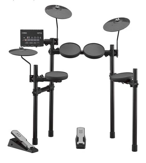 Yamaha DTX402 Electronic Drum Kit - Complete Set with Stool and Noise Absorbers.