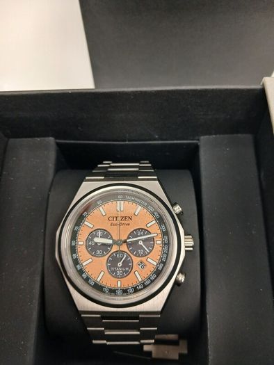 Citizen Zenshin Chronograph copper/salmon dial