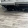 Mila Large Corner Sofa with Console and Power Recliner - Grey Image 5