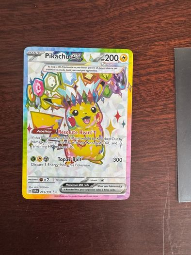 Pokemon Pikachu ex 219/191