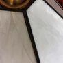 Table Lamp. Glass shade and marble base. Image 6