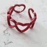 Ring heart mum day metal cuff Image 3