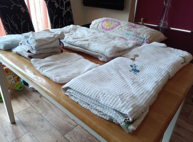 Baby bundle ( blankets, duvet, pillow, changing mat covers)