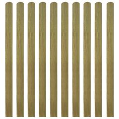 30 pcs Impregnated Fence Slats Wood 140 cm