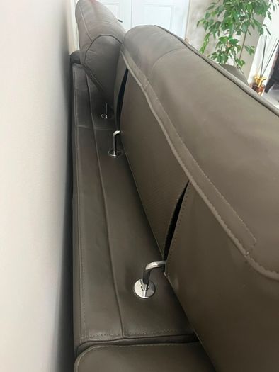leather sofa & armchair
