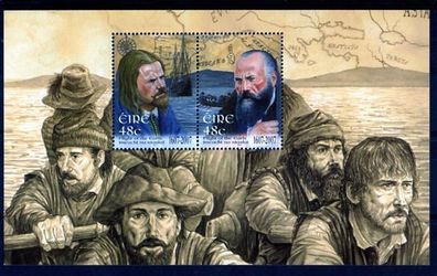 2007 Ireland Flight of the Earls Commemorative Stamp Miniature Sheet Mint Never Hinged (MNH)