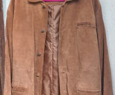 Union River Vintage Mens Tan Leather Suede Jacket