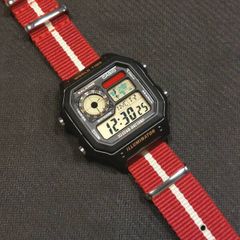 Casio AE-1200 Royale vintage red