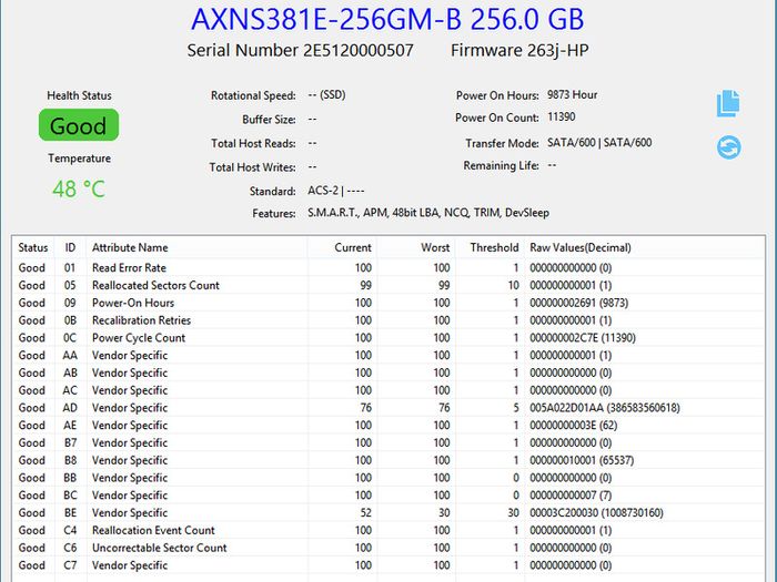 Adata 256gb M2  2280 Sata Ssd