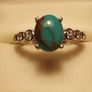 Sierra Nevada Turquoise & Zircon Ring (Bargain) Image 9