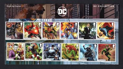 2021 Great Britain DC (Comic) Collection Commemorative Stamps and Miniature Sheet Presentation Pack