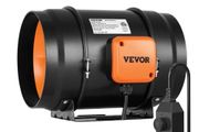 Inline Duct Fan, 203.2mm 506.2 CFM with Variable Speed Controller, Quiet AC-motor Ventilation