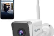 Security Camera Outdoor, 1080P CCTV Camera Wireless WiFi, Waterproof Home Surveillance Camera with 2-Way Audio, Night Vision, Motion Detection, Cloud Storage, Work with Alexa (FREE POSTAGE)