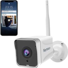 Security Camera Outdoor, 1080P CCTV Camera Wireless WiFi, Waterproof Home Surveillance Camera with 2-Way Audio, Night Vision, Motion Detection, Cloud Storage, Work with Alexa (FREE POSTAGE)