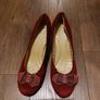 Burgundy- real suede shoes- uk7 Image 8