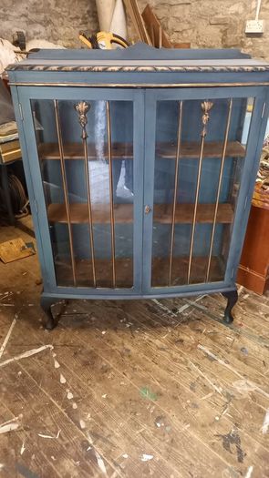 Victorian glass cabinet