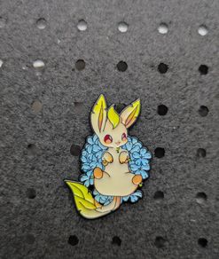 Leafeon enamel pin