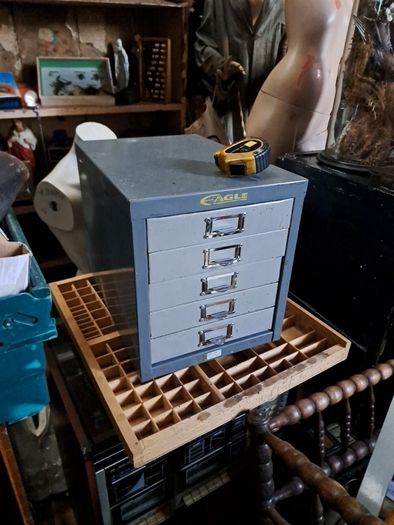 Vintage Five Drawer Steel Cabinet