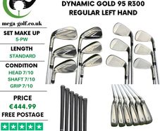 Taylormade Stealth Irons / 5-Pw / Dynamic Gold 95 R300 Regular / Left Hand