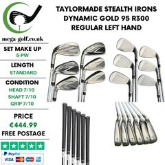 Taylormade Stealth Irons / 5-Pw / Dynamic Gold 95 R300 Regular / Left Hand