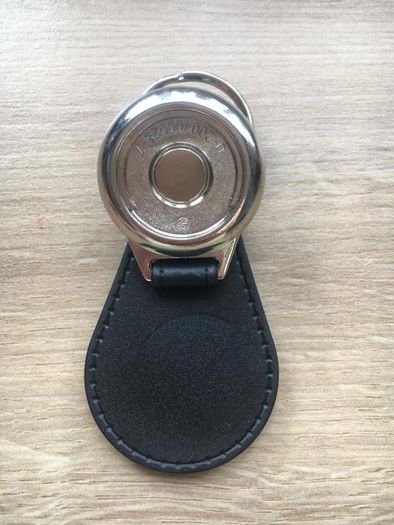 Brand new synthetic leather Jeep key ring with shopping trolley token/coin