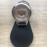Synthetic leather BMW keyring with shopping trolley token/coin Image 4