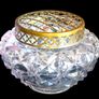 Vintage Harrods Heavy Cut Crystal Rose Bowl Image 7